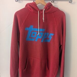 Red homage Topps hoodie